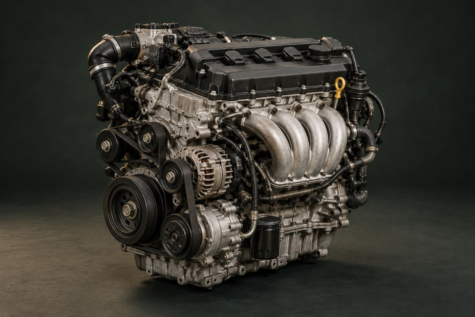 Motor de automóvil · imagen ilustrativa generada con IA
